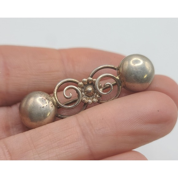 Vintage Danish Brooch Sterling‎ Silver Signed